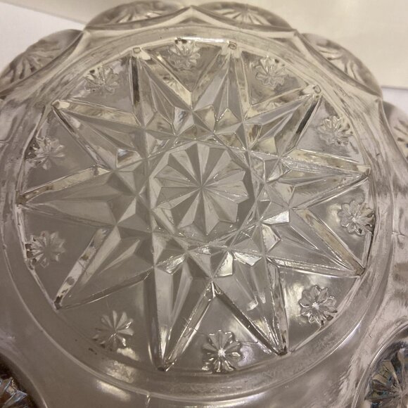 Bowl Moon And Stars Glass 2lb. 6.5 Oz. 8 in X 4 in. 26 in Diameter. - Picture 7 of 8